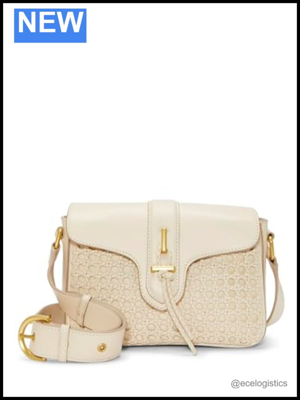 Vince Camuto Women's Leather Crossbody Bag Satchel Magnetic Closure